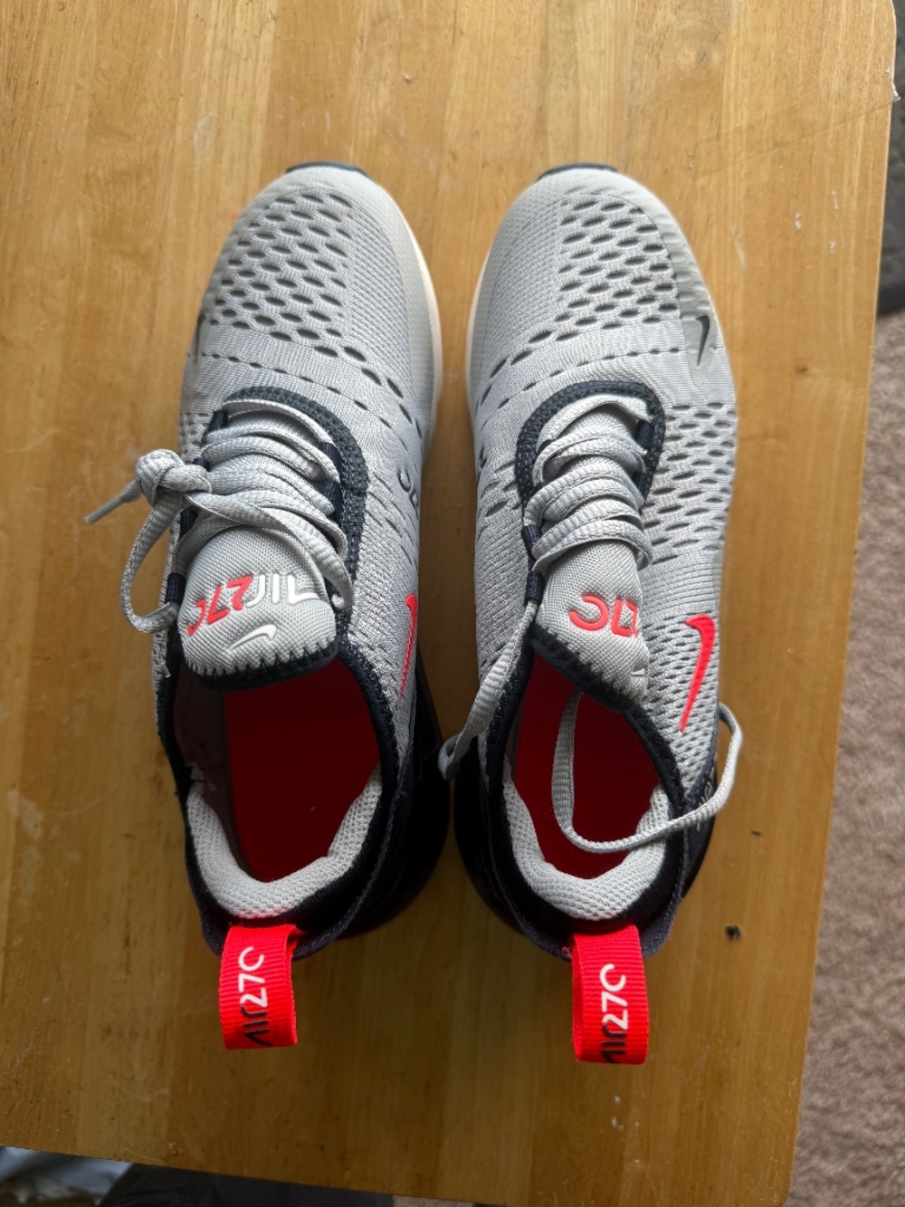 New Nike Air Max 270 Gray/Navy 5.5Y/7W (no box)